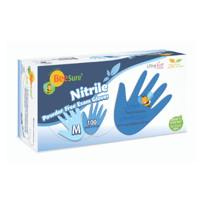 BeeSure Nitrile Glove Small 100/Bx