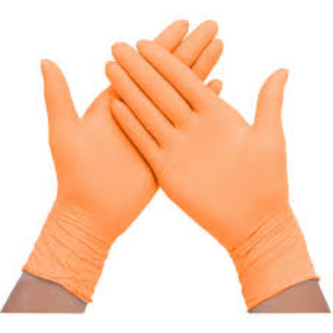 Luv Orange Nitrile Examination Gloves, Powder-Free, Extra Small, Tangerine Scent, 200/Box