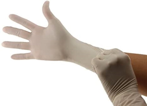 Silkcare Latex Gloves: Extra Large, Powder-Free 100/Bx. Non-Sterile, Micro-Web - 7819