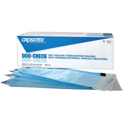 Duo-Check Self-Sealing Pouches, 2" x 8", 200/Pk, SCZ