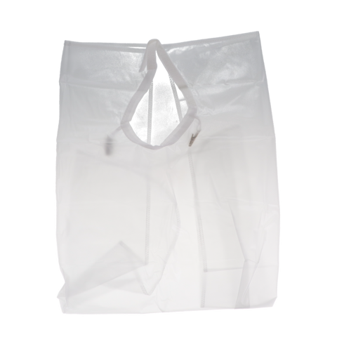 Patient Protective Aprons, Plastic, Waist-Length, 27" x 30", White, 1/Pk, NP3WH