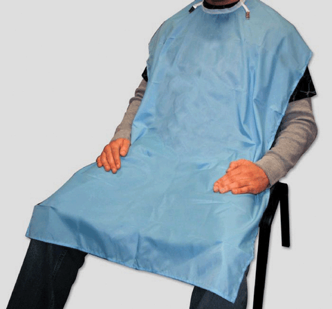 Patient Protective Aprons, Plastic, Knee-Length, 27" x 44", White, 1/Pk, NP4WH