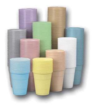 Disposable Plastic Cups, 5 oz, Blue, 1000/Pk, CXBL
