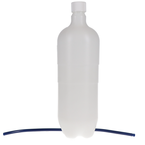 Plastic Bottle with Cap and Pick-Up Tube 1 L 3 1/2" W x 11" H, 8669, Parts, Delivery Systems - Unit