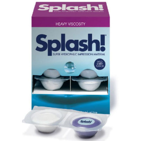 Splash! VPS Impression Material, Putty Pak, Heavy Body, Half-Time Set, ml, Wild Berry, Purple