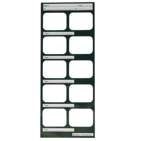 EZ-View Film Mount Charts 10BW  2, 222345, X-Ray, Mounts Plastic