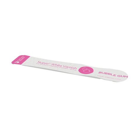 NUPRO White Varnish, 0.4 g, Easy Application, Bubblegum, 100 Pk/Box, 130313