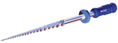 SafeSider Stainless-Steel Hand Reamers, 31 mm, 0.02 Taper, # 20, Yellow, 6/Pk, 5031-20