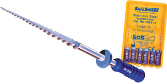 SafeSider Stainless-Steel Hand Reamers, 31 mm, 0.02 Taper, # 30, Blue, 6/Pk, 5031-30