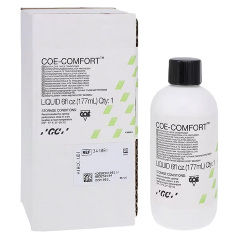 Coe-Comfort Edentulous Tissue Conditioner, Liquid Refill, 6 oz, 1/Pk, 341091