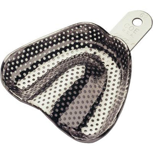 Coe Nickel-Plated Metal Perforated Complete Denture Impression Trays, # 62, Upper, 1/Pk, 260621