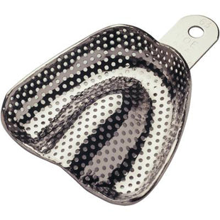 Coe Nickel-Plated Metal Perforated Complete Denture Impression Trays, # 63, Upper, 1/Pk, 260631