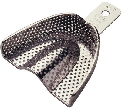 Coe Nickel-Plated Metal Perforated Denture Impression Trays, Extra Long, # XL7, Upper, 1/Pk, 269071