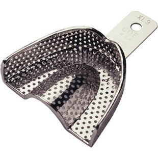 Coe Nickel-Plated Metal Perforated Denture Impression Trays, Extra Long, # XL9, Upper, 1/Pk, 269091