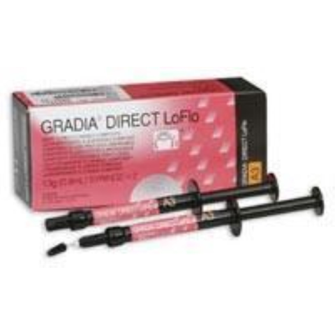 Gradia Direct LoFlo Microfilled Hybrid Resin Composite, Light-Cure, Syringe Refill, 1.3 g, A1, 2/Pk