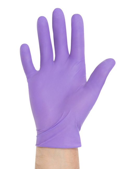 Purple Nitrile Sterile Pairs Exam Gloves, Powder-Free, 50/Box