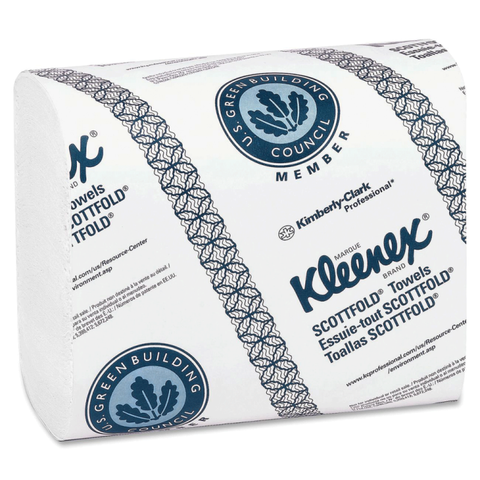 Scott Essential C-Fold Paper Towels, 13.25" x 10.4", White, 2400/Case