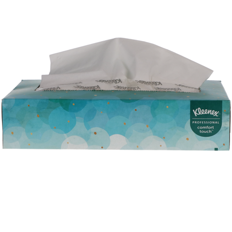 Kleenex Boutique Tissue, 2-Ply, 8.3" x 7.8", White, 100/Box x 36/Case, 21400