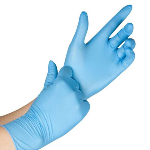 Optimum Nitrile Gloves, Powder-Free, Medium, Blue, 250/Box, 120NVB-50