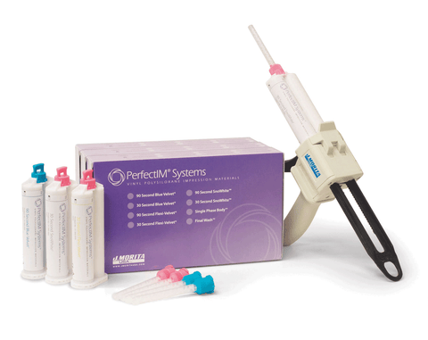 Perfectim Impression Material, Cartridge Kit, 30 Seconds, 50 ml, SnoWhite, 3/Pk, 21-300925