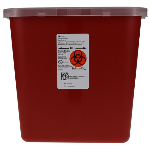 Multi-Purpose Sharps Container with Rotor Opening Lid 2 Gal, 8970, Anesthetics, Sharps Containers