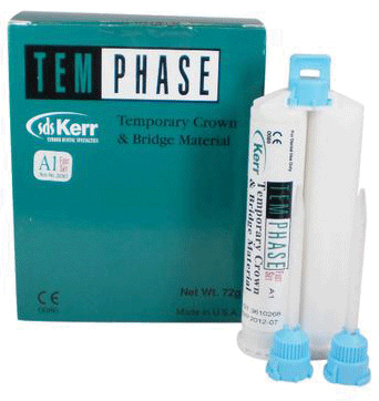 Temphase Temporary C&B Material, Cartridge Refill, Fast Set, 72 g, A2, 1/Pk, 28655