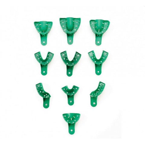 BoTrays Disposable Perforated Impression Trays, # 4, Medium, Lower, 12/Pk, 921367