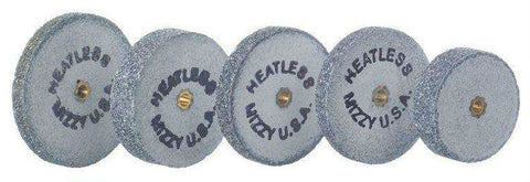 Mizzy Heatless Silicone Wheels, # 8, 1/8" x 3/4", Regular, Grey, 50/Pk