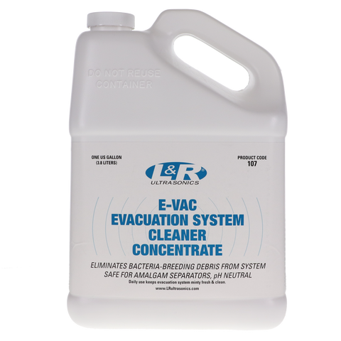 E-VAC Evacuation System Cleaner Concentrate, 1 Gal, 1/Pk, 107