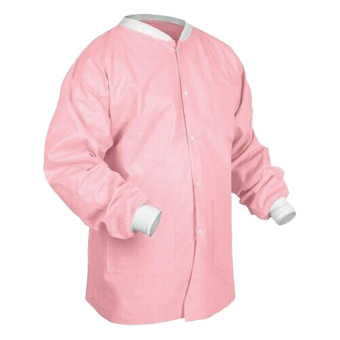 SafeWear Disposable Hipster Jacket Small Pretty Pink, 8102-A, Infection Control, Apparel