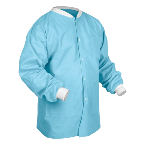 SafeWear Disposable Hipster Jacket Medium Soft Blue, 8104-B, Infection Control, Apparel