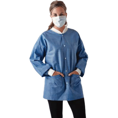 SafeWear Disposable Hipster Jacket Medium White Frost, 8105-B, Infection Control, Apparel