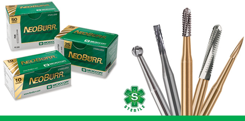 NeoBurr CrownKing Preparation Carbide Burs, FG, Football, # 379, 2.3 mm, 25/Pk, CK37923