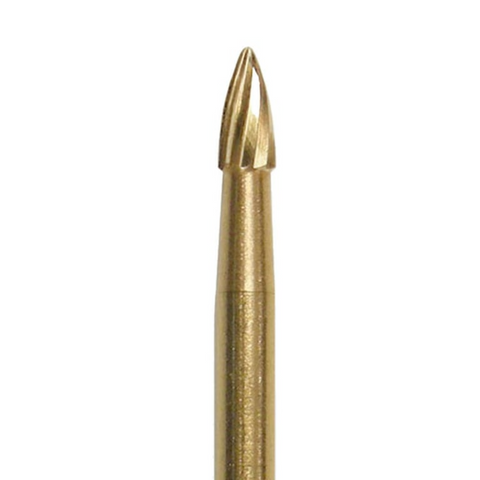 NeoBurr 12-Blade Trimming & Finishing Carbide Single-Use Burs, FG, Flame Neumeyer, H274, 1.6 mm, 25/Pk, H274