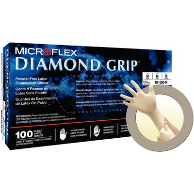 Diamond Grip Plus DGP-350 Gloves, Powder-Free, Latex, 100/Box