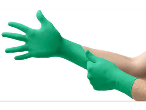Neogard C52 Chloroprene Gloves, Powder-Free, Large, Green, 100/Box, C523