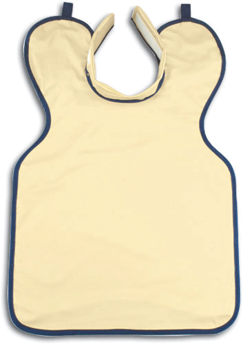 Cling Shield Adult Vinyl X-Ray Apron, No Collar, 22 1/4" x 24 1/4", .3 mm, Grey, 1/Pk