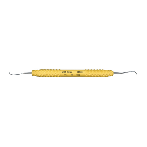 Cruise Line Sickle Scaler, Double-Ended, 204 IUFW, Posterior, Yellow, 1/Pk, R133