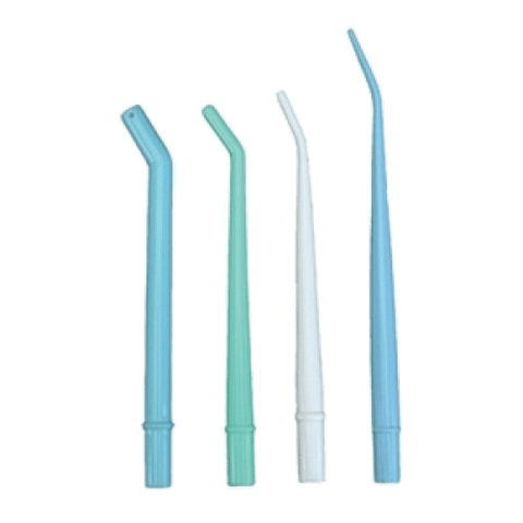 OralSurge II Disposable Surgical Aspirator Tips, Plastic, 1/4", Aquamarine, 25/Pk, 8020LG-4