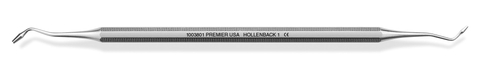 Plugger/Condenser, Smooth, Double-End, Octagonal Handle, Hollenback, # 1, 1/Pk, 1003801
