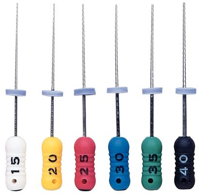 Hedstrom Files, Stainless Steel, 25 mm, # 15-40, Assorted, 6/Pk, 9053441