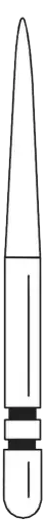 Two Striper MFS Finishing Diamond Burs, FG, Flame, 799, 1.6 mm, MF2, Pink, 5/Pk, 2015869