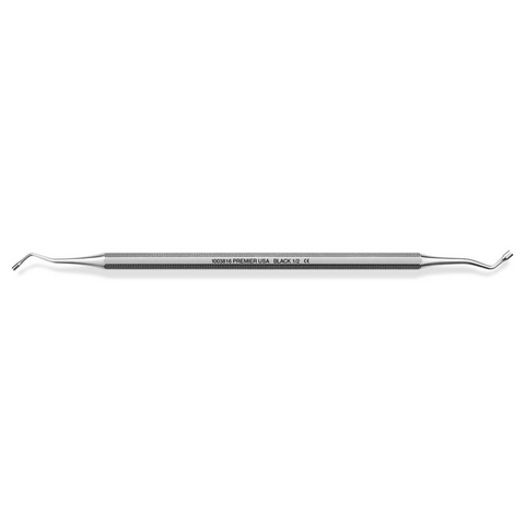 Plugger, Smooth, Double-End, Octagonal Handle, # 2/3, Black, 1/Pk, 1003817
