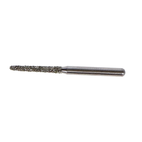 Solo Diamond Single Use Burs, FG, Round End Taper, # 1114.10, 1.4 mm, Coarse, Green, 25/Pk, 850014C