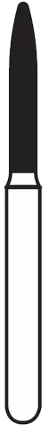 Solo Diamond Single Use Burs, FG, Flame, # 1512.8, 1.2 mm, Coarse, Green, 25/Pk, 862012C