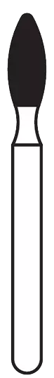 Solo Diamond Single Use Burs, FG, Football, # 1920, 2.0 mm, Coarse, Green, 25/Pk, 368020C