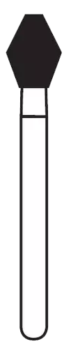Solo Diamond Single Use Burs, FG, Barrel, # 2133, 3.3 mm, Coarse, Green, 25/Pk, 811033C
