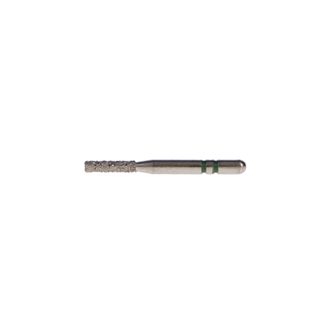 Two Striper Diamond Burs, FG, Flat-End Cylinder, 515.5, 1.2 mm, Coarse, Green, 5/Pk, 2015275