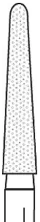 Two Striper Diamond Burs, FG, Round-End Taper, 776.4, 2.6 mm, Coarse, Green, 5/Pk, 2015461