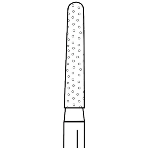 Two Striper Diamond Burs, FG, Round-End Taper, 783.8, 1.7 mm, Coarse, Green, 5/Pk, 2015427